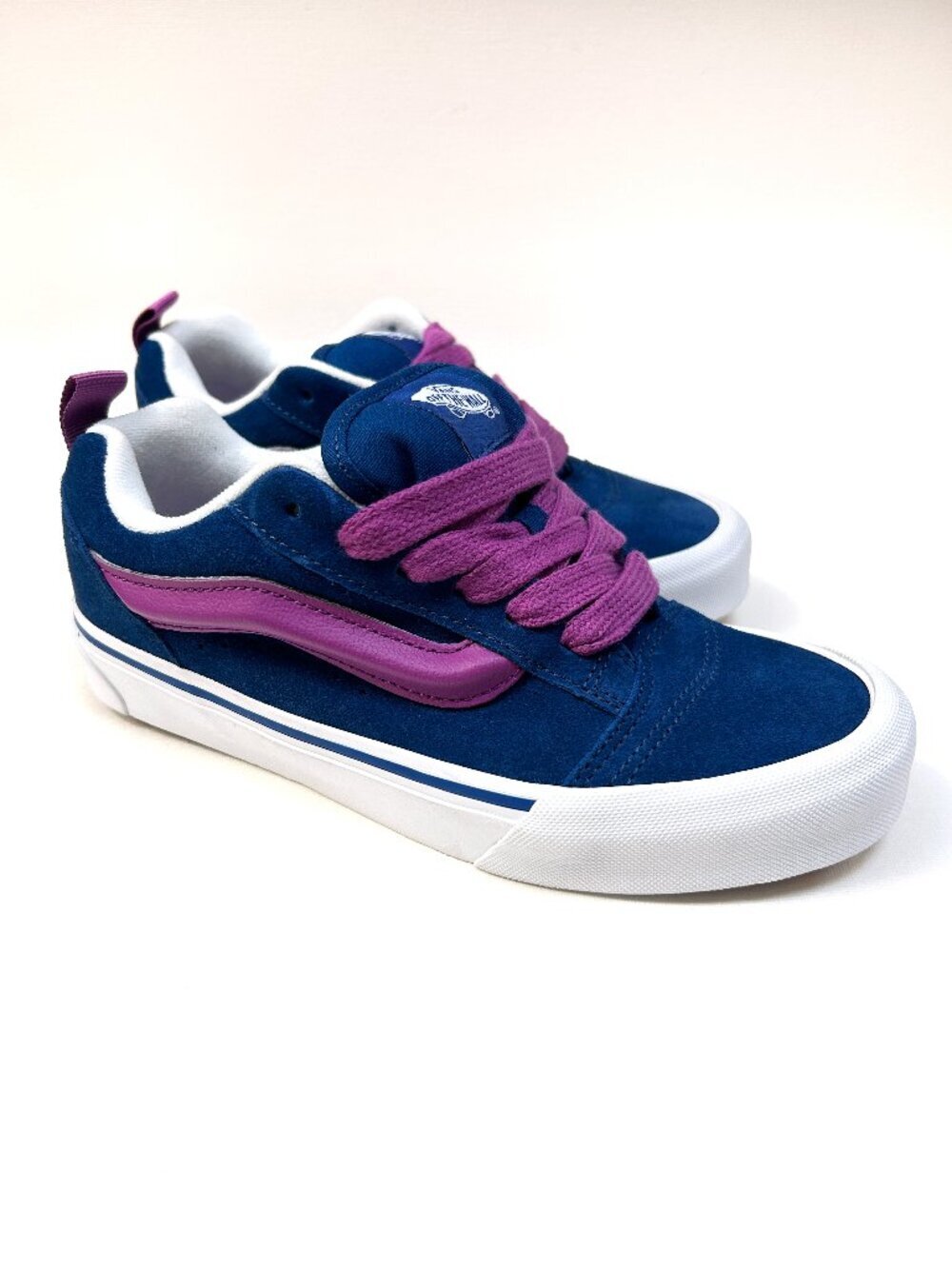 Vans Old Skool Blue Purple Suede Low Top Skate Sneakers Women's Size 7
